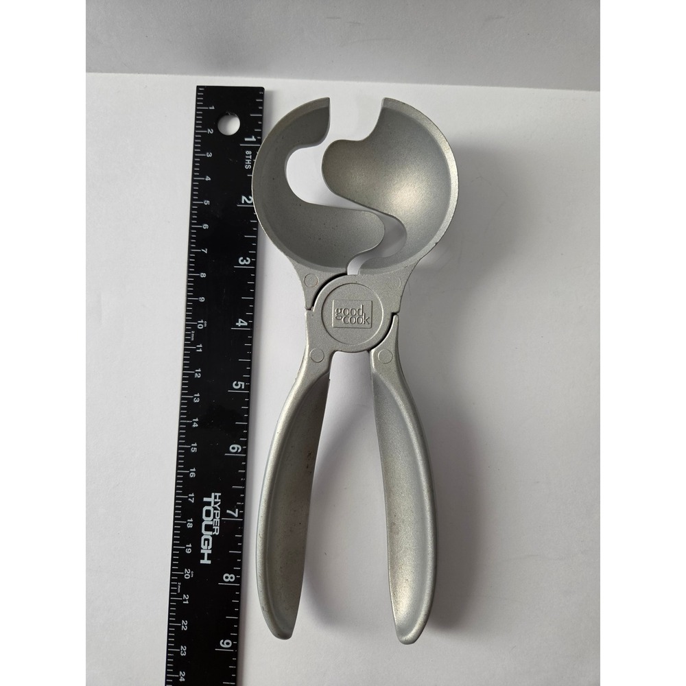 Good Cook Cast Aluminum Meatballer Scissor Scoop Kitchen Tool Silver 7 Inch